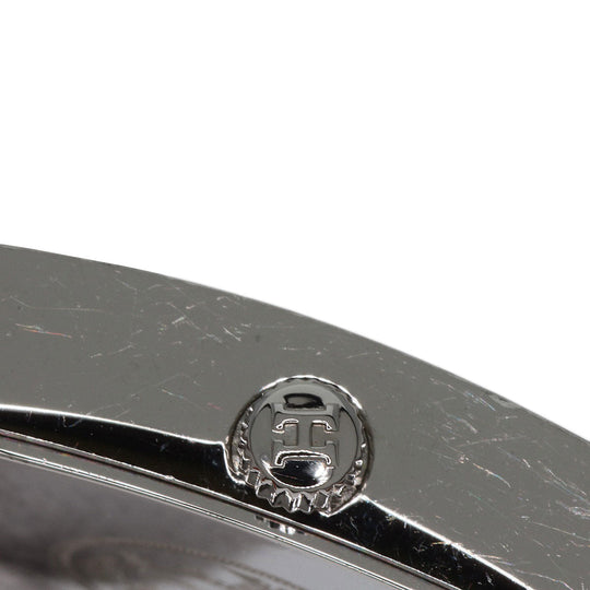 HERMES Watches Quartz HH1.210 Stainless Steel, Leather Silver H watch Deburuturu Silver dial Women Used Authentic