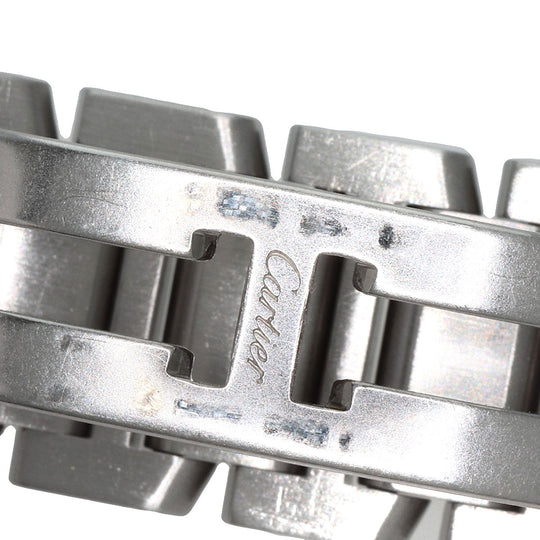 CARTIER Watches Quartz W51008Q3 Stainless Steel , Stainless Steel Silver Tank francaise SM Silver dial Women Used Authentic