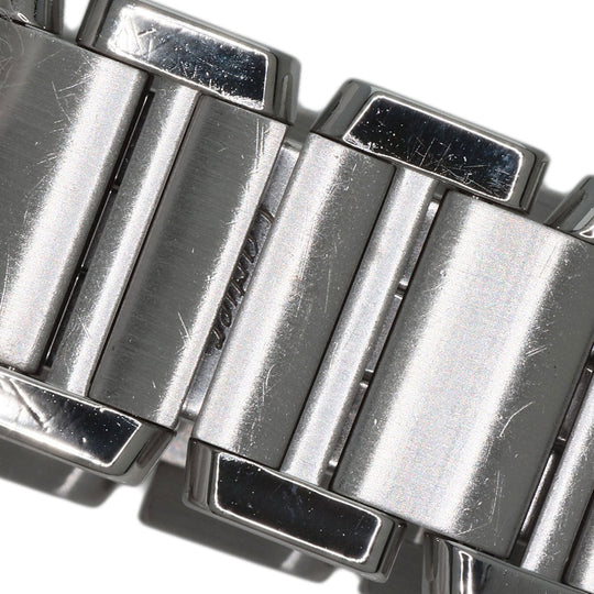 CARTIER Watches Quartz W51008Q3 Stainless Steel , Stainless Steel Silver Tank francaise SM Silver dial Women Used Authentic