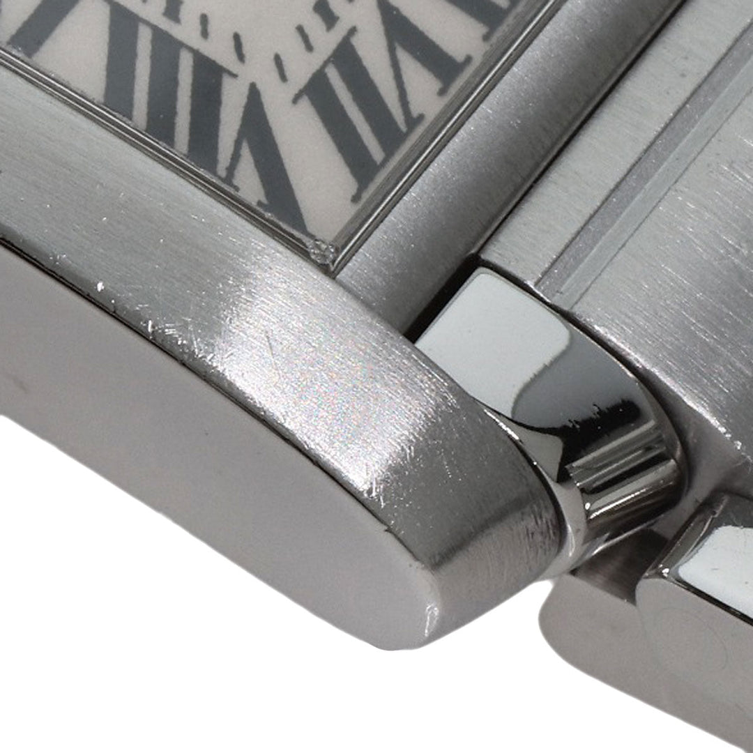 CARTIER Watches Quartz W51008Q3 Stainless Steel , Stainless Steel Silver Tank francaise SM Silver dial Women Used Authentic