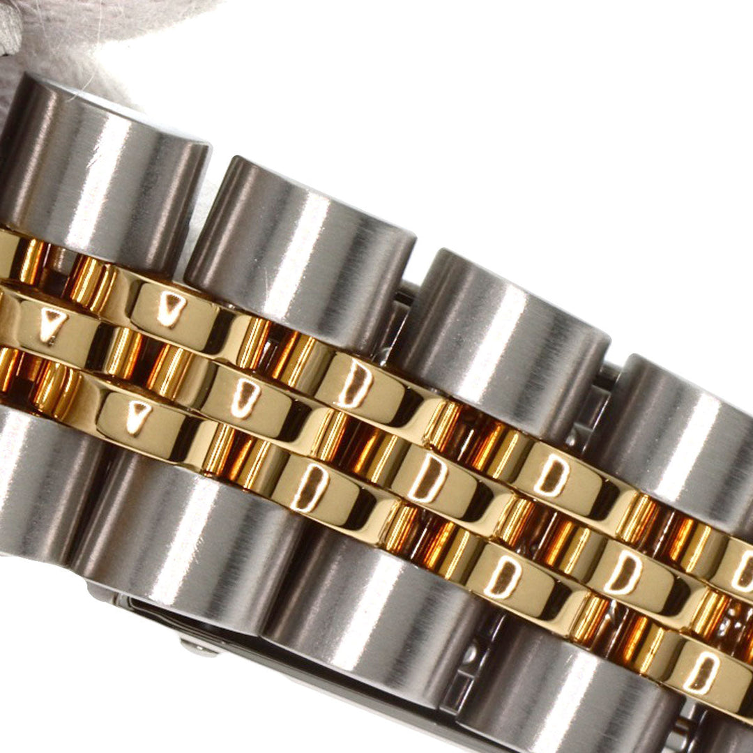 ROLEX Watches Mechanical Automatic 79173 Stainless Steel , SSxK18YG gold Datejust 10P Diamond Champagne Gold dial Women Used Authentic