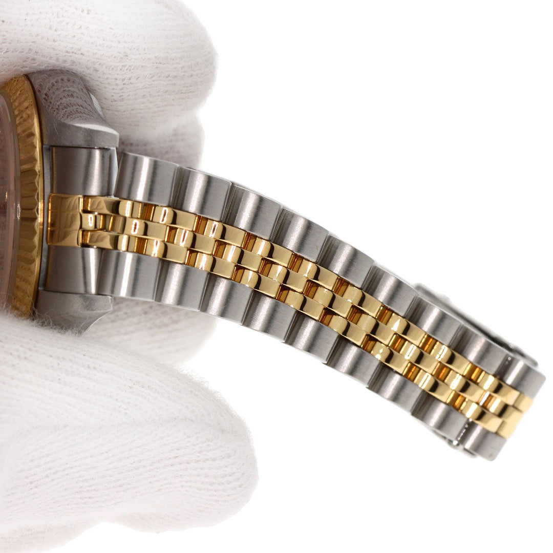 ROLEX Watches Mechanical Automatic 79173 Stainless Steel , SSxK18YG gold Datejust 10P Diamond Champagne Gold dial Women Used Authentic