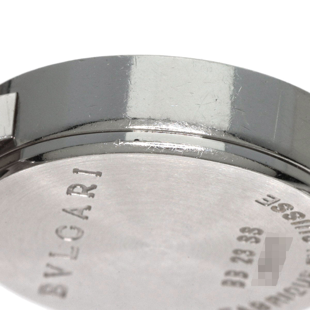 BVLGARI Watches Quartz BB23SS Stainless Steel , Stainless Steel Silver BVLGARI BVLGARI 12P Diamond black dial Women Used Authentic