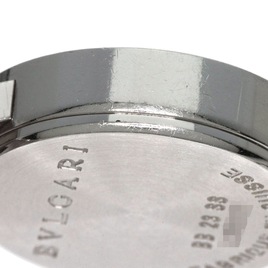 BVLGARI Watches Quartz BB23SS Stainless Steel , Stainless Steel Silver BVLGARI BVLGARI 12P Diamond black dial Women Used Authentic