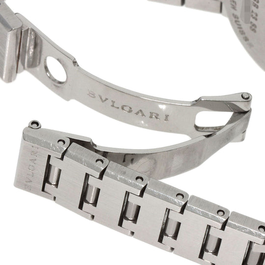 BVLGARI Watches Quartz BB23SS Stainless Steel , Stainless Steel Silver BVLGARI BVLGARI 12P Diamond black dial Women Used Authentic