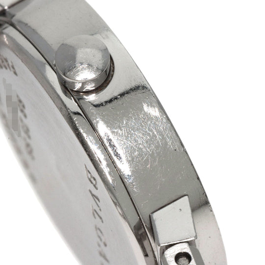 BVLGARI Watches Quartz BB23SS Stainless Steel , Stainless Steel Silver BVLGARI BVLGARI 12P Diamond black dial Women Used Authentic