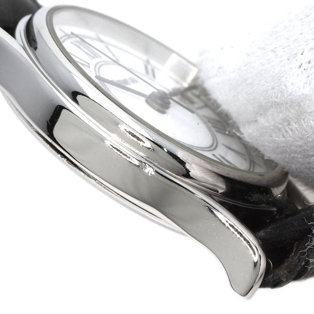TIFFANY&Co. Watches Quartz Stainless Steel, Leather Silver Classic Round Face white dial Women Used Authentic