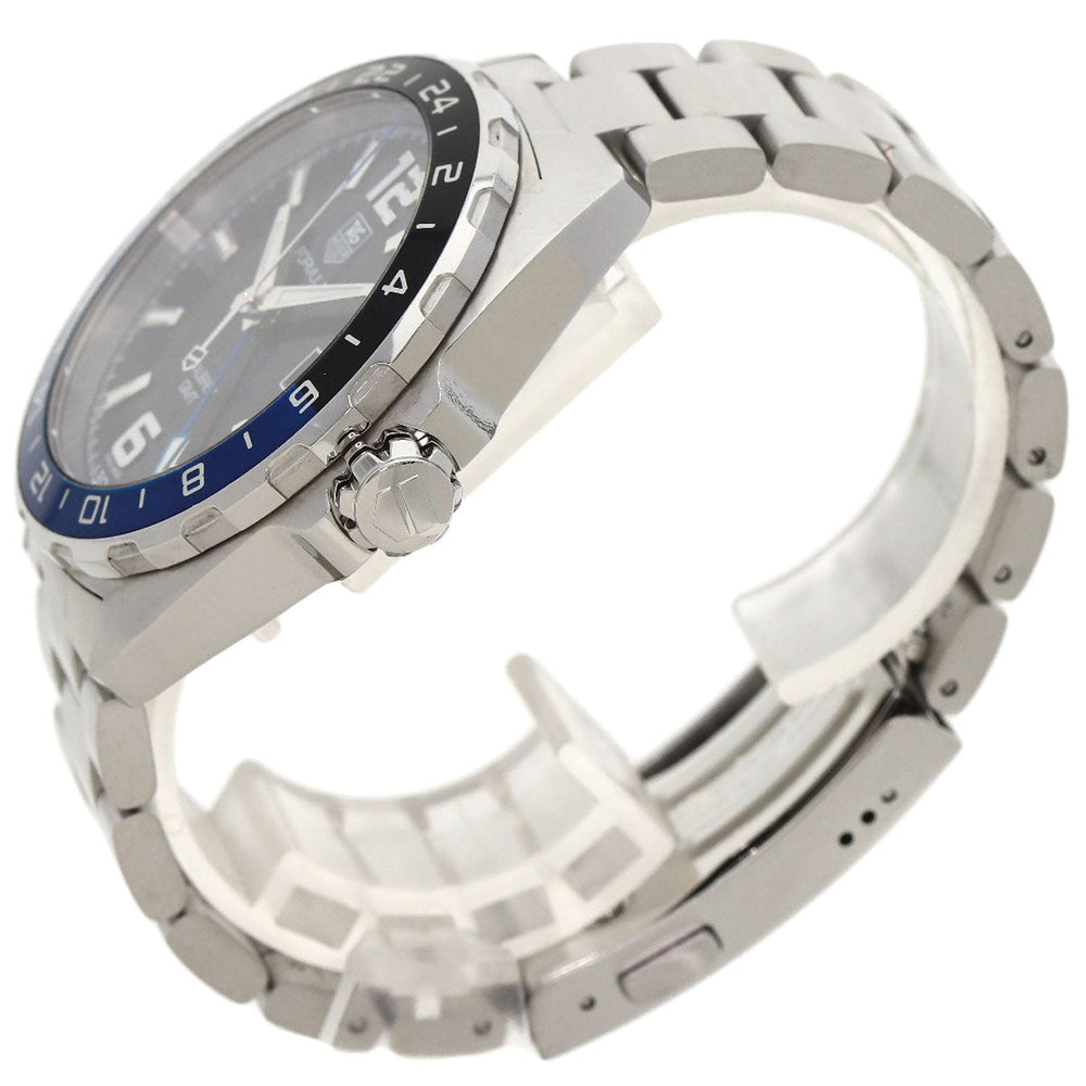 TAG HEUER Watches Mechanical Automatic WAZ211A Stainless Steel , Stainless Steel Silver Formula 1 caliber 7 GMT black dial mens Used Authentic