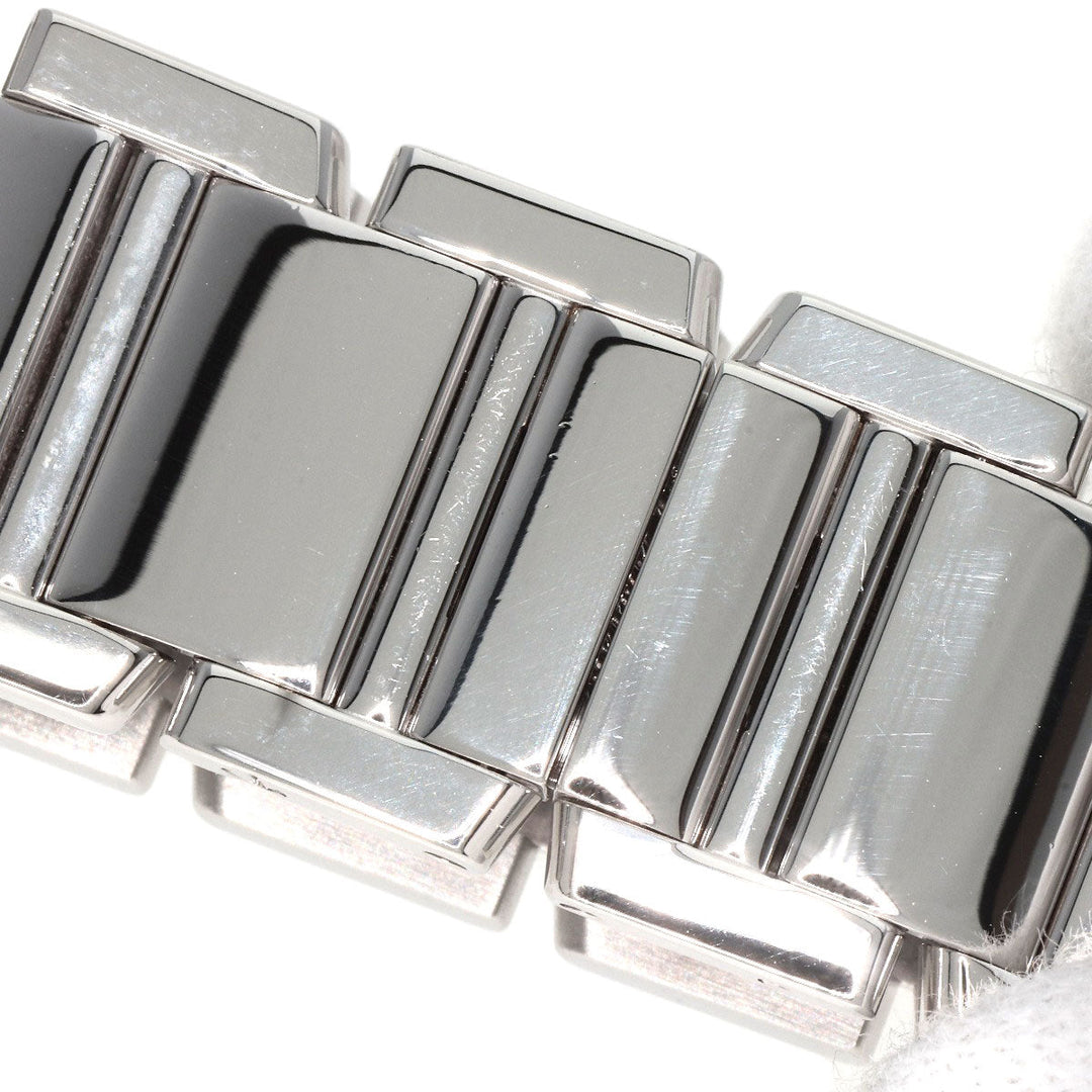 CARTIER Watches Quartz W50012S3 K18WG Silver Tank francaise SM Ivory dial