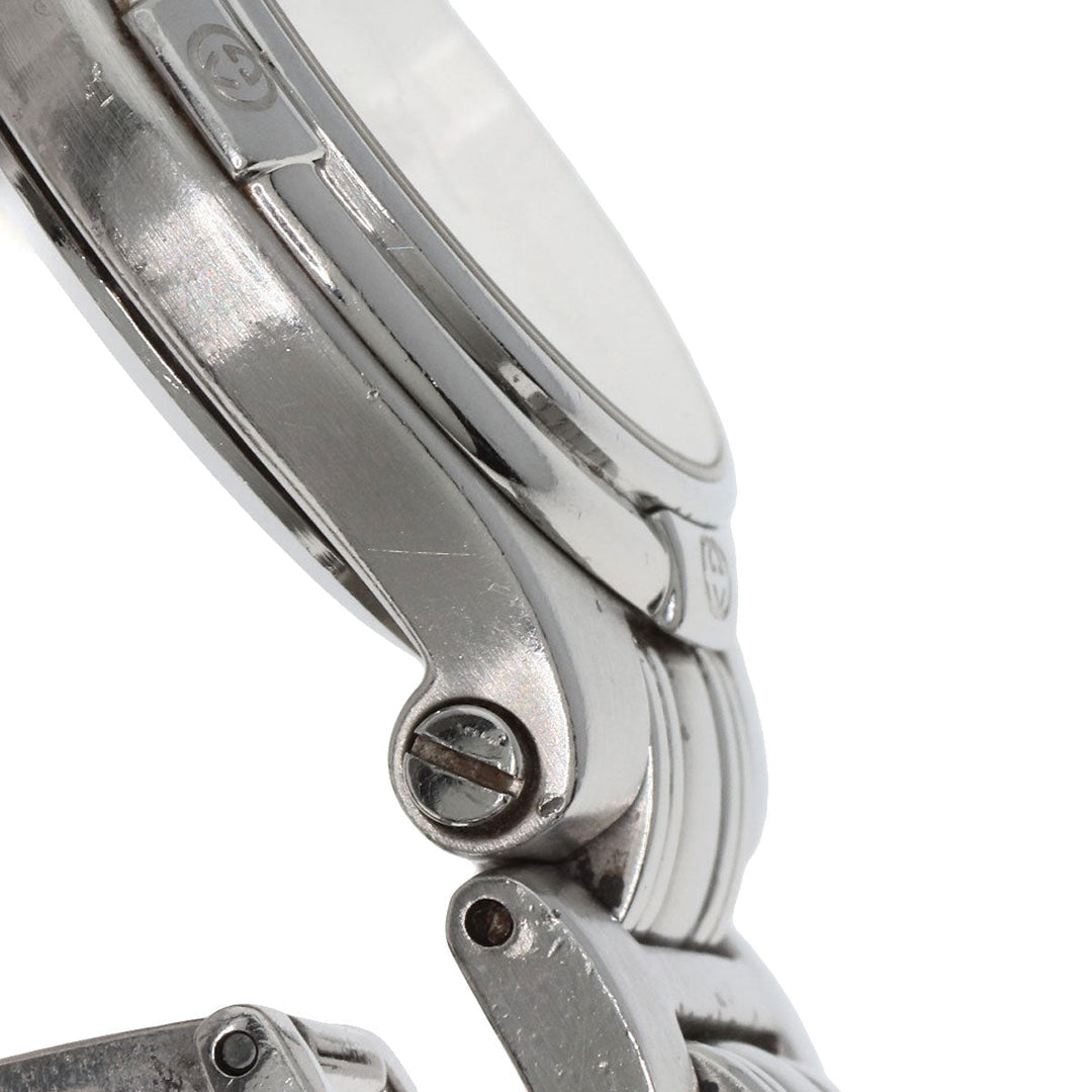 GUCCI Watches Quartz 9040L Stainless Steel , Stainless Steel Silver Round face Silver dial Women Used Authentic