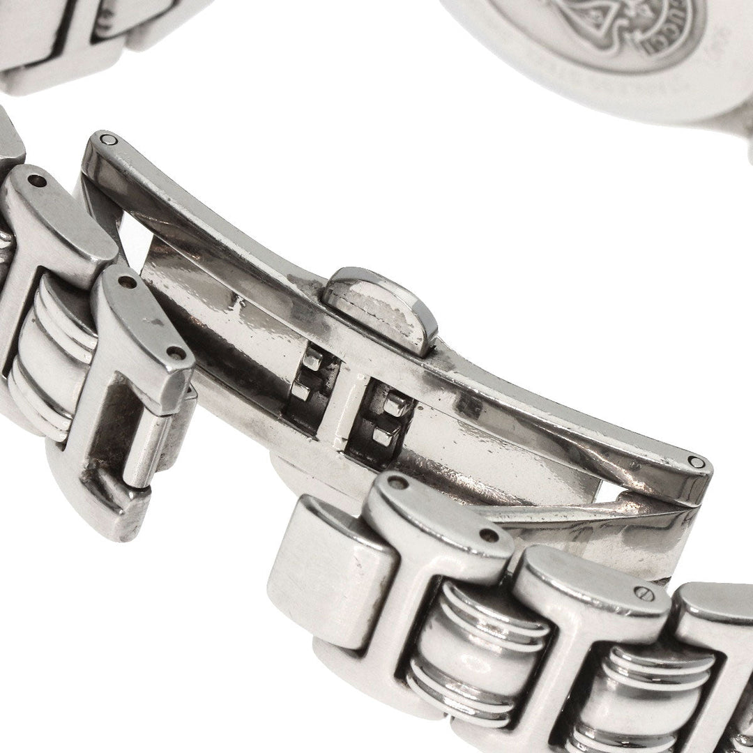 GUCCI Watches Quartz 9040L Stainless Steel , Stainless Steel Silver Round face Silver dial Women Used Authentic