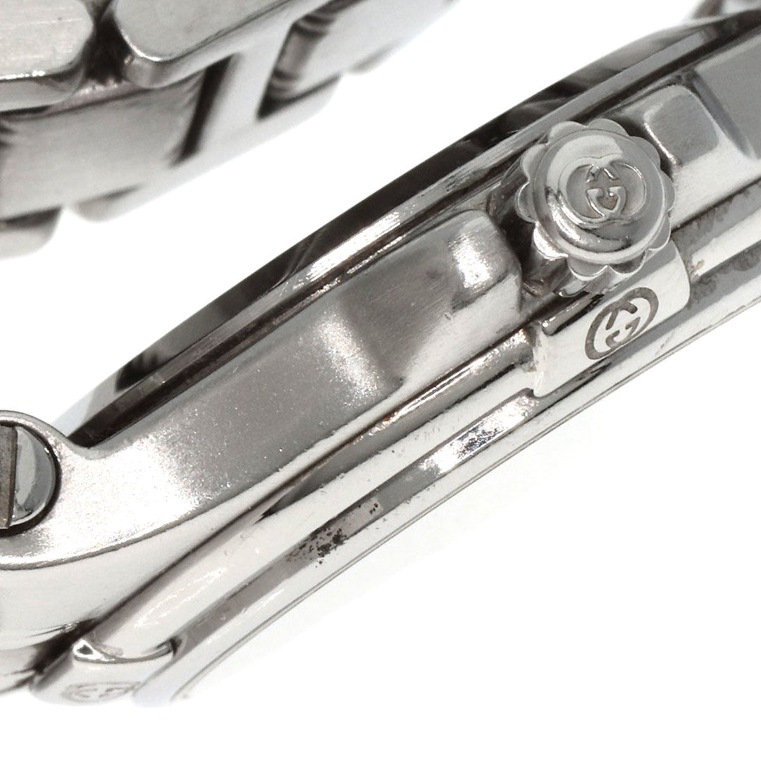 GUCCI Watches Quartz 9040L Stainless Steel , Stainless Steel Silver Round face Silver dial Women Used Authentic