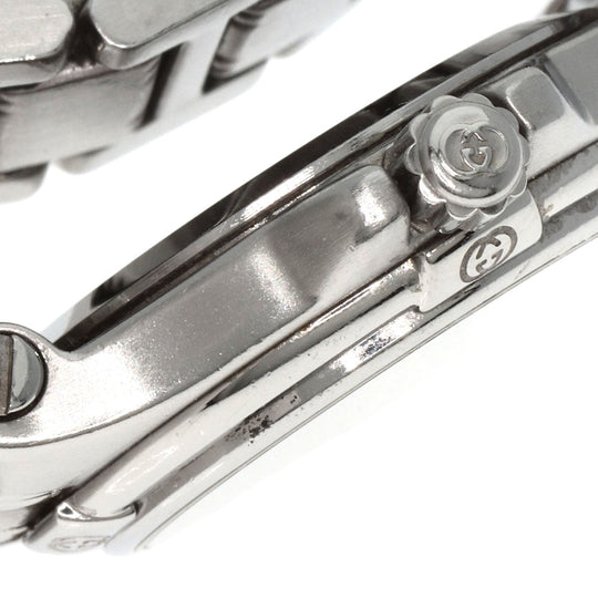 GUCCI Watches Quartz 9040L Stainless Steel , Stainless Steel Silver Round face Silver dial Women Used Authentic