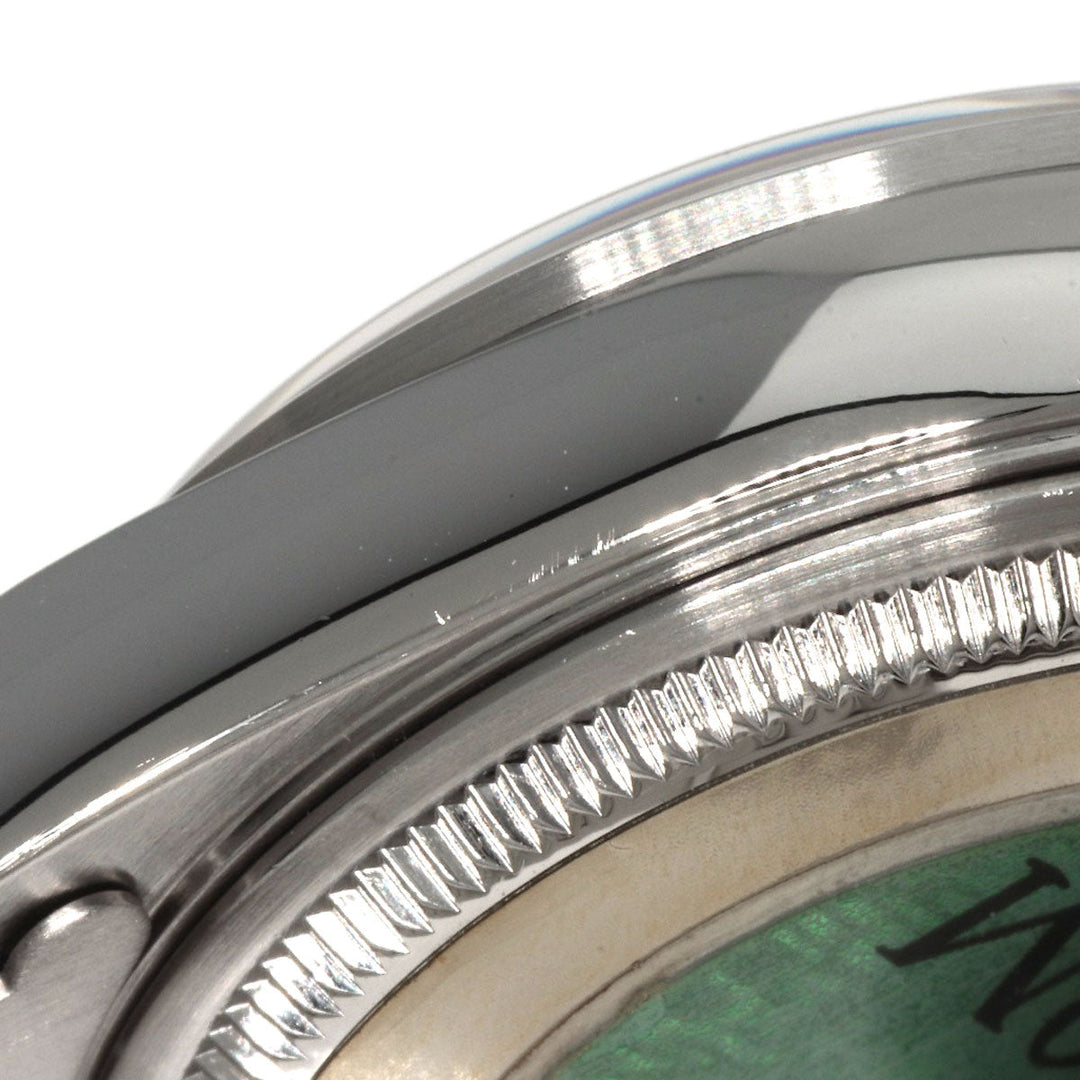 ROLEX Watches Mechanical Automatic 14000M Stainless Steel , Stainless Steel Silver Air king black dial mens Used Authentic