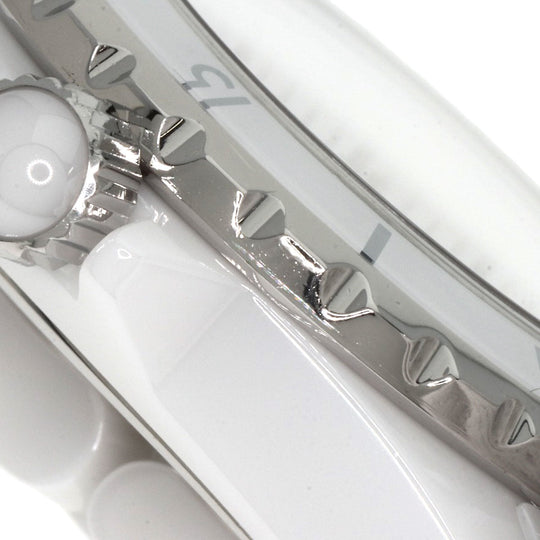 CHANEL Watches Quartz H1628 Ceramic, Ceramic white J12 1.3" White Ceramic 12P Diamond white dial Women Used Authentic