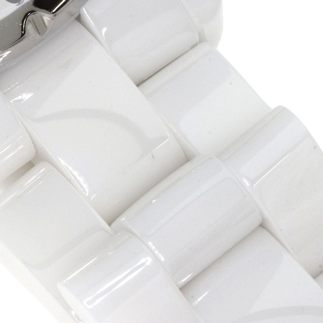 CHANEL Watches Quartz H1628 Ceramic, Ceramic white J12 1.3" White Ceramic 12P Diamond white dial Women Used Authentic