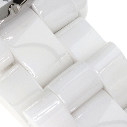 CHANEL Watches Quartz H1628 Ceramic, Ceramic white J12 1.3" White Ceramic 12P Diamond white dial Women Used Authentic