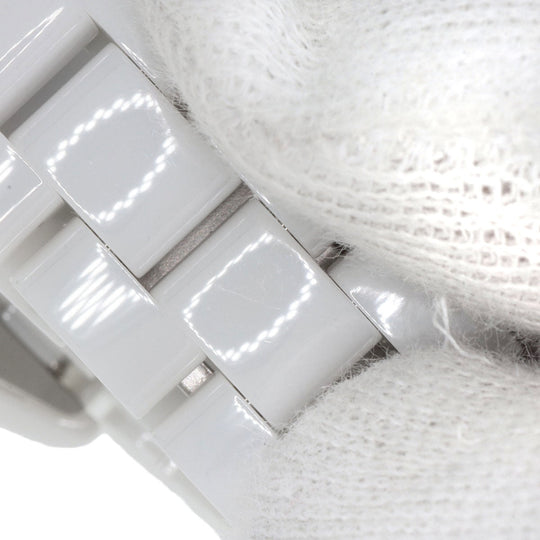 CHANEL Watches Quartz H1628 Ceramic, Ceramic white J12 1.3" White Ceramic 12P Diamond white dial Women Used Authentic