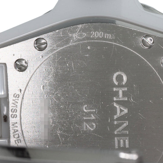 CHANEL Watches Quartz H1628 Ceramic, Ceramic white J12 1.3" White Ceramic 12P Diamond white dial Women Used Authentic
