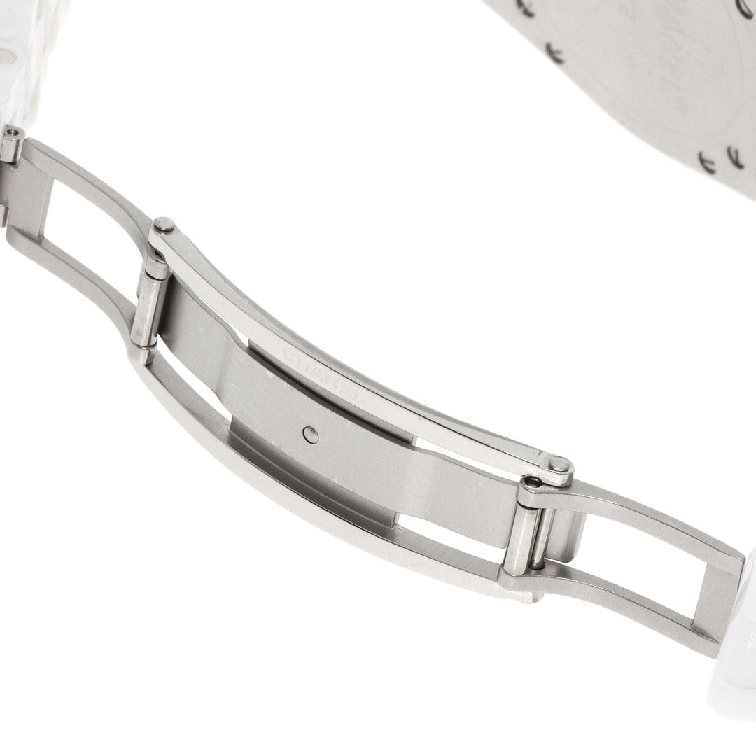 CHANEL Watches Quartz H1628 Ceramic, Ceramic white J12 1.3" White Ceramic 12P Diamond white dial Women Used Authentic