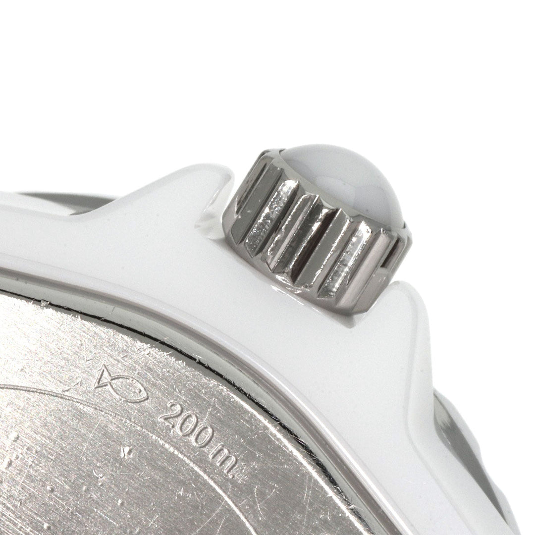 CHANEL Watches Quartz H1628 Ceramic, Ceramic white J12 1.3" White Ceramic 12P Diamond white dial Women Used Authentic