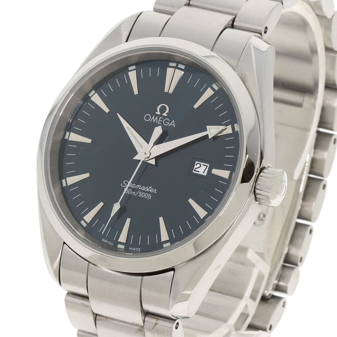 OMEGA Watches Quartz 2517.80 Stainless Steel Silver Seamaster Aqua Terra blue dial