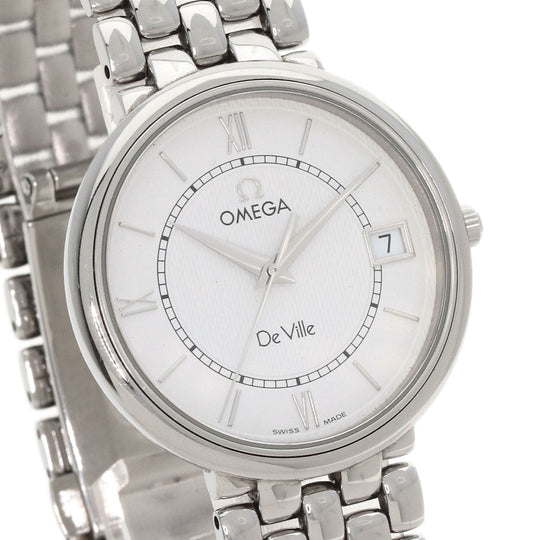 OMEGA Watches Quartz 7514.31.00 Stainless Steel , Stainless Steel Silver De Ville Prestige white dial mens Used Authentic