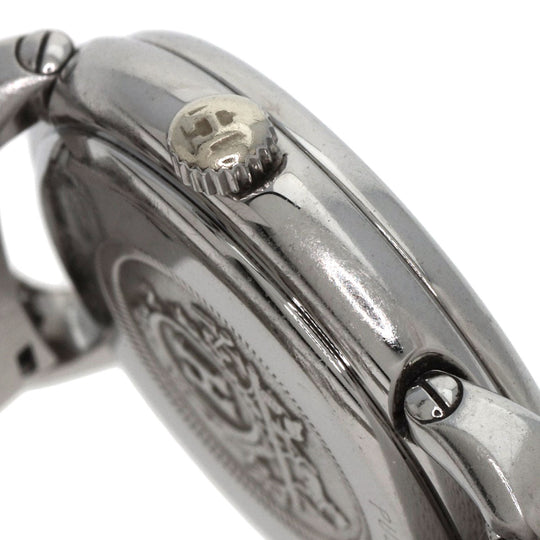 HERMES Watches Quartz PU2.210 Stainless Steel , Stainless Steel Silver Pullman blue dial Women Used Authentic