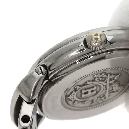 HERMES Watches Quartz PU2.210 Stainless Steel , Stainless Steel Silver Pullman blue dial Women Used Authentic