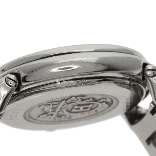 HERMES Watches Quartz PU2.210 Stainless Steel , Stainless Steel Silver Pullman blue dial Women Used Authentic