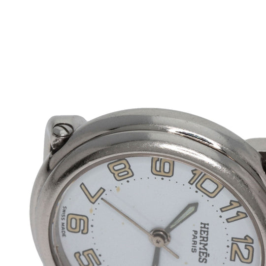 HERMES Watches Quartz PU2.210 Stainless Steel , Stainless Steel Silver Pullman blue dial Women Used Authentic