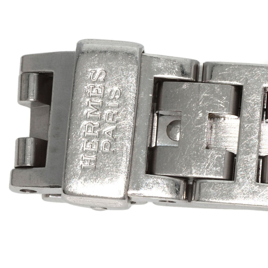 HERMES Watches Quartz PU2.210 Stainless Steel , Stainless Steel Silver Pullman blue dial Women Used Authentic