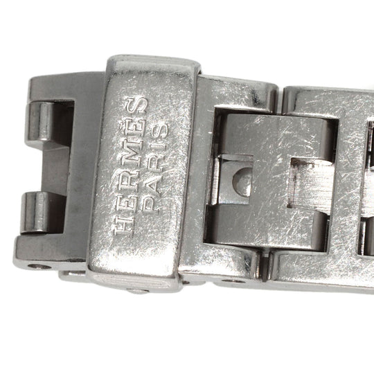 HERMES Watches Quartz PU2.210 Stainless Steel , Stainless Steel Silver Pullman blue dial Women Used Authentic