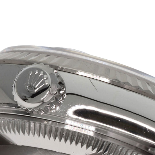 ROLEX Watches Mechanical Automatic 79174G Stainless Steel , Stainless Steel , K18WG Silver Datejust 10P Diamond Silver dial Women Used Authentic