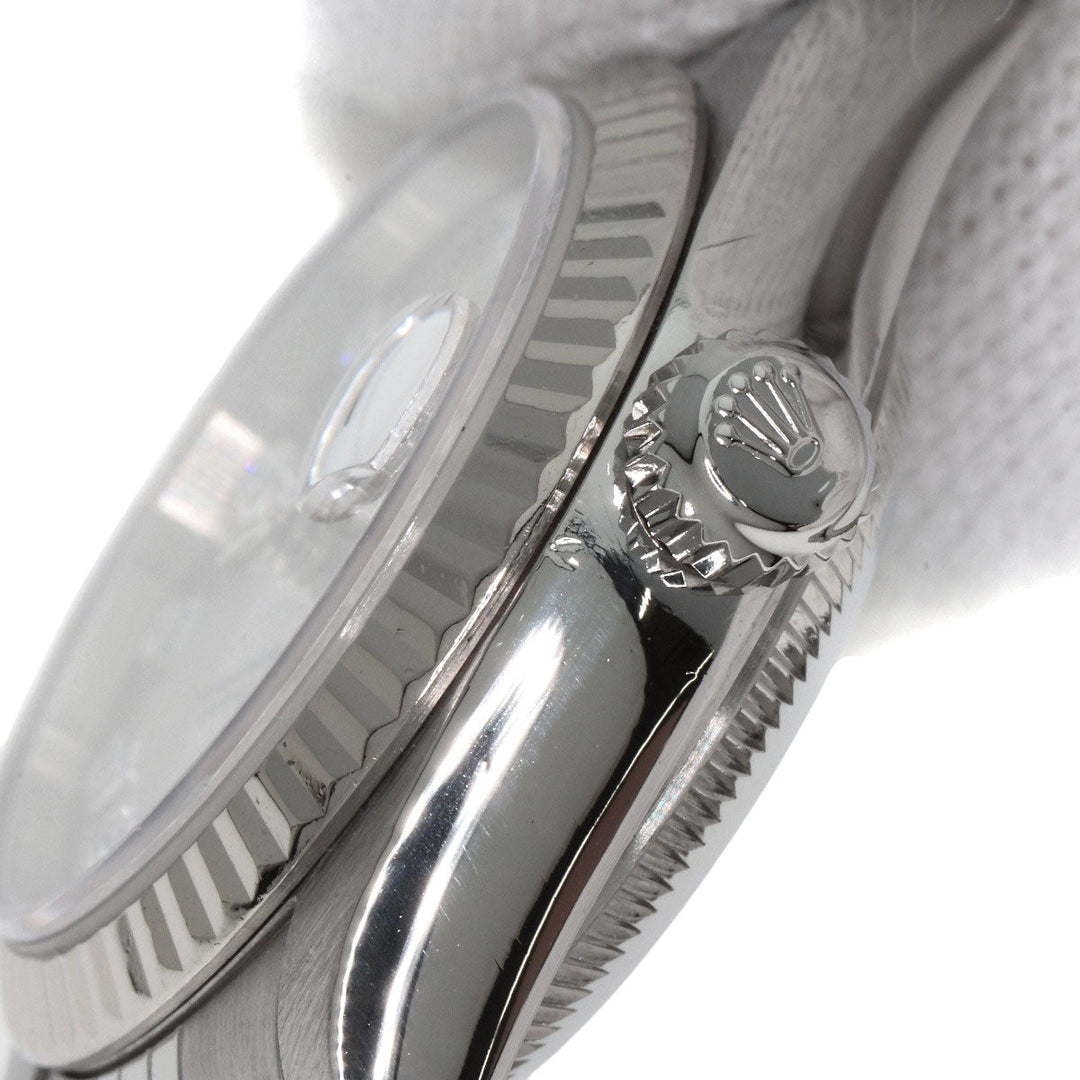ROLEX Watches Mechanical Automatic 79174G Stainless Steel , Stainless Steel , K18WG Silver Datejust 10P Diamond Silver dial Women Used Authentic