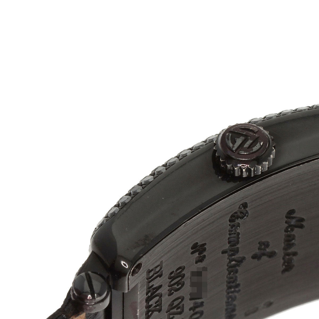 FRANCK MULLER Watches Quartz 902QZD K18WG, leather black Long Island BLACK MAGIC Limited to 400 pieces pink dial Women Used Authentic