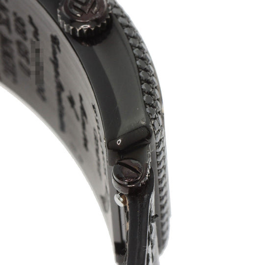 FRANCK MULLER Watches Quartz 902QZD K18WG, leather black Long Island BLACK MAGIC Limited to 400 pieces pink dial Women Used Authentic
