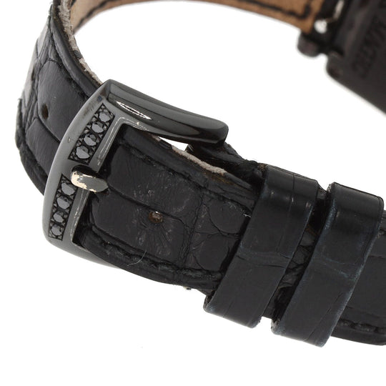 FRANCK MULLER Watches Quartz 902QZD K18WG, leather black Long Island BLACK MAGIC Limited to 400 pieces pink dial Women Used Authentic