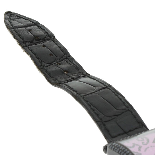 FRANCK MULLER Watches Quartz 902QZD K18WG, leather black Long Island BLACK MAGIC Limited to 400 pieces pink dial Women Used Authentic