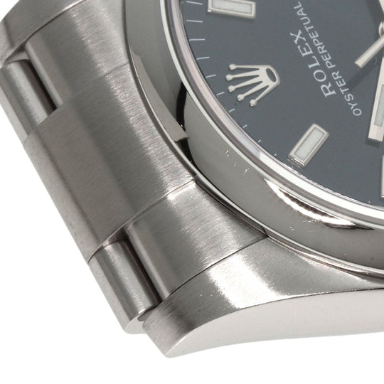 ROLEX Watches Mechanical Automatic 114200 Stainless Steel , Stainless Steel Silver Oyster perpetual blue dial mens Used Authentic
