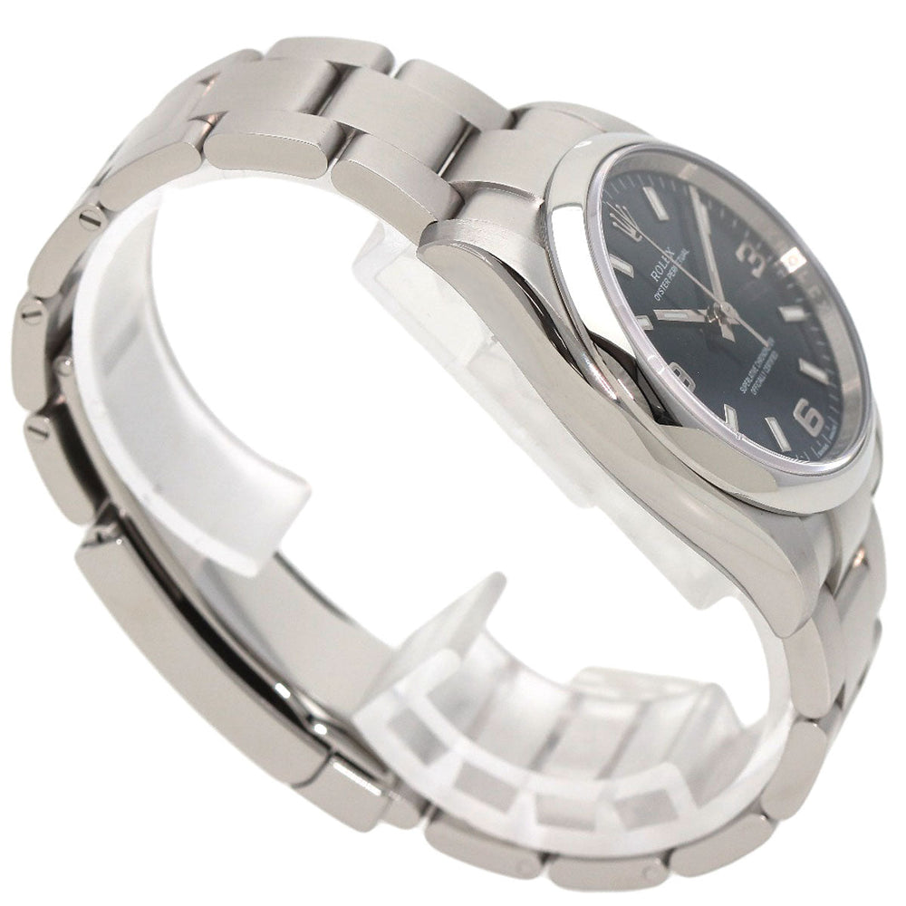 ROLEX Watches Mechanical Automatic 114200 Stainless Steel , Stainless Steel Silver Oyster perpetual blue dial mens Used Authentic