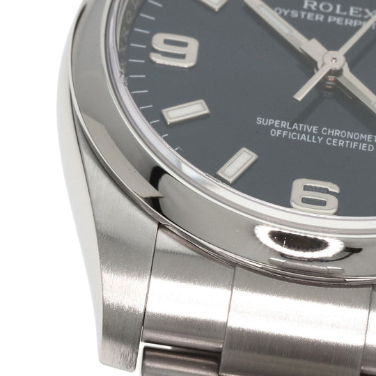 ROLEX Watches Mechanical Automatic 114200 Stainless Steel , Stainless Steel Silver Oyster perpetual blue dial mens Used Authentic
