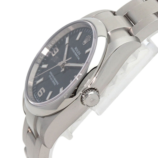 ROLEX Watches Mechanical Automatic 114200 Stainless Steel , Stainless Steel Silver Oyster perpetual blue dial mens Used Authentic