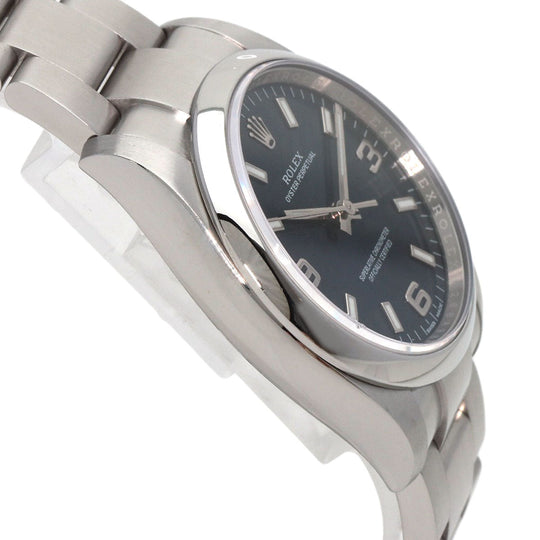 ROLEX Watches Mechanical Automatic 114200 Stainless Steel , Stainless Steel Silver Oyster perpetual blue dial mens Used Authentic