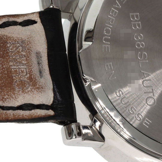 BVLGARI Watches Mechanical Automatic BB38BSLD Stainless Steel, Leather Silver Bulgari Bulgari black dial mens Used Authentic