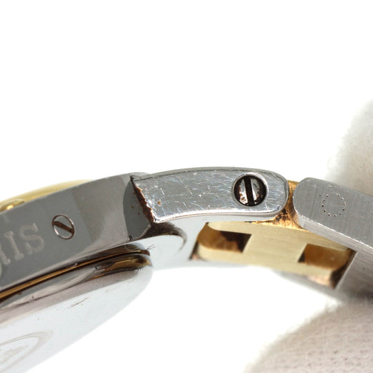 HERMES Watches Quartz Stainless Steel , SSxGP gold Clipper Old Belt cream dial mens Used Authentic