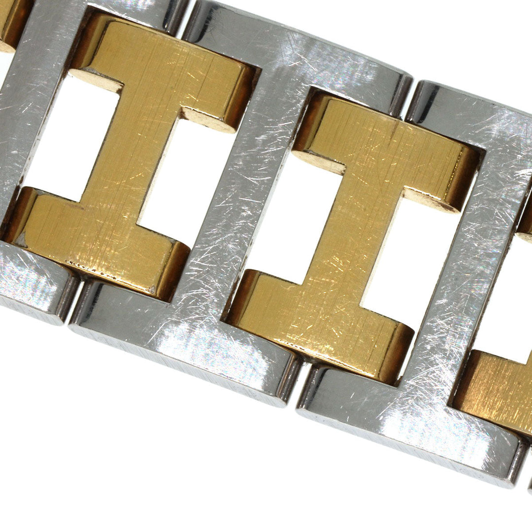 HERMES Watches Quartz Stainless Steel , SSxGP gold Clipper Old Belt cream dial mens Used Authentic