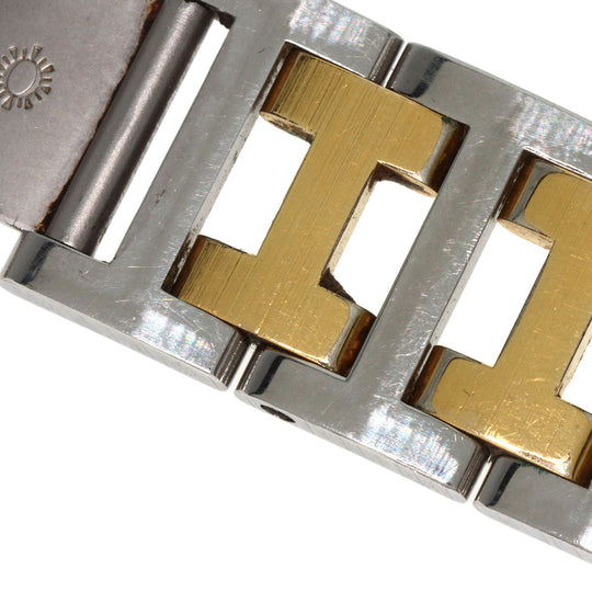 HERMES Watches Quartz Stainless Steel , SSxGP gold Clipper Old Belt cream dial mens Used Authentic