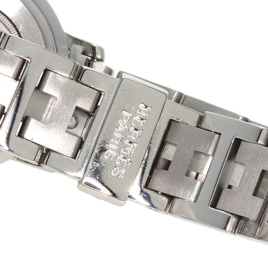 HERMES Watches Quartz CL4.210 Stainless Steel Silver Clipper Navy dial