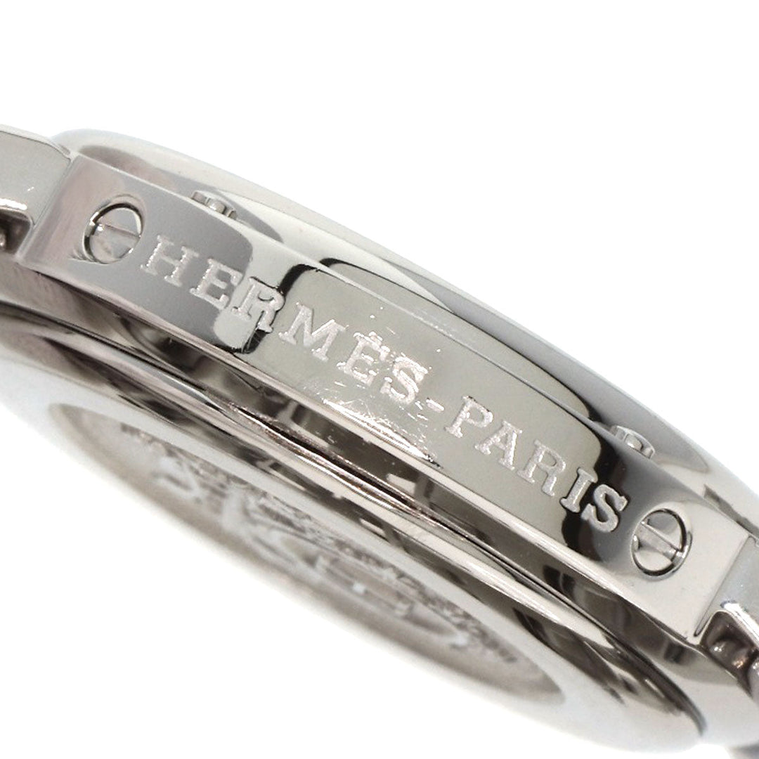 HERMES Watches Quartz CL4.210 Stainless Steel Silver Clipper Navy dial